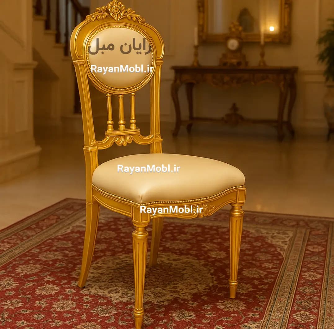 صندلی غذاخوری پایه خراطی