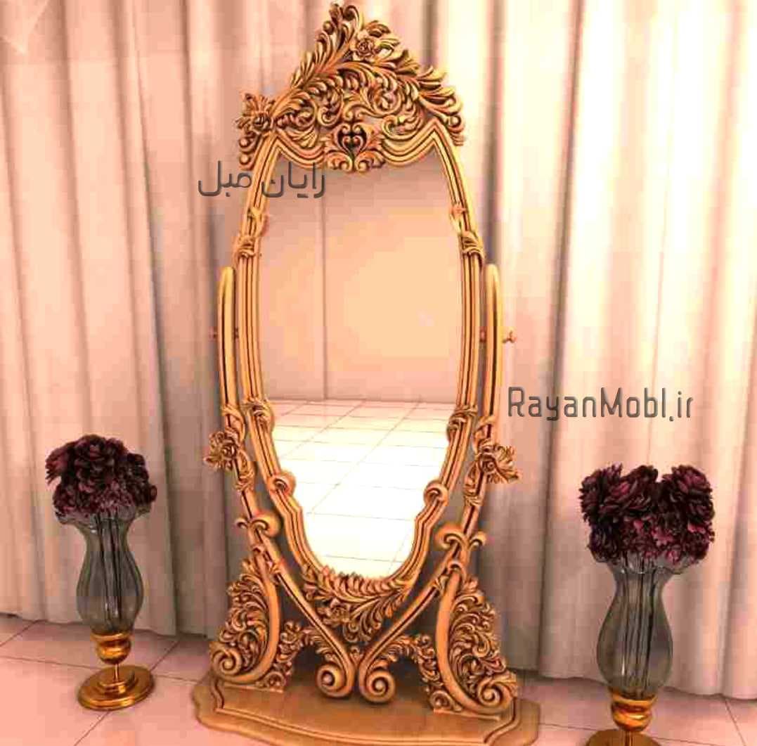 قاب آینه چوبی ایستاده فروزان