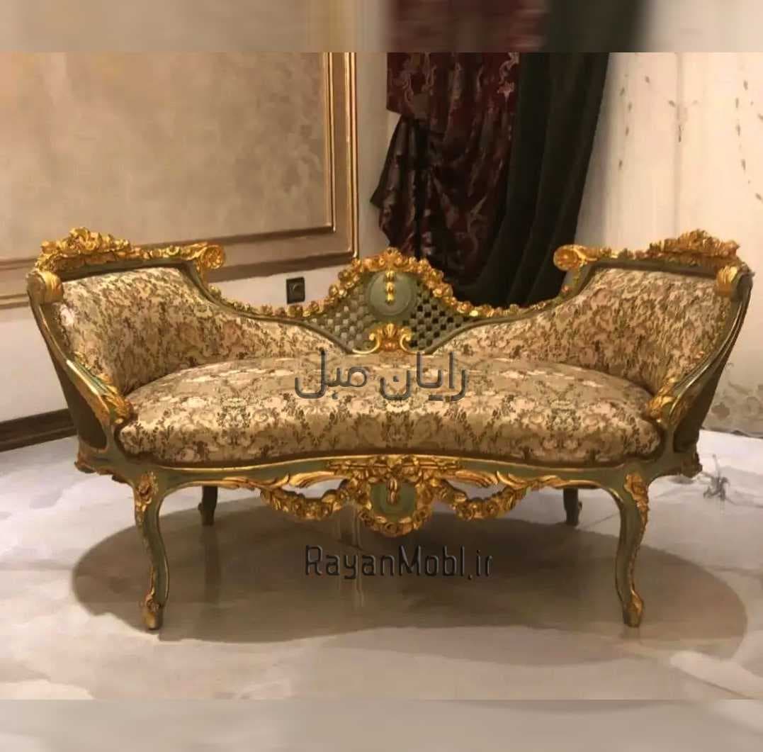 مبل شزلون سلطنتی لیان چوبی