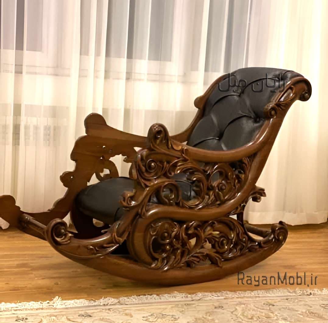 صندلی راک چوب راش سلطنتی