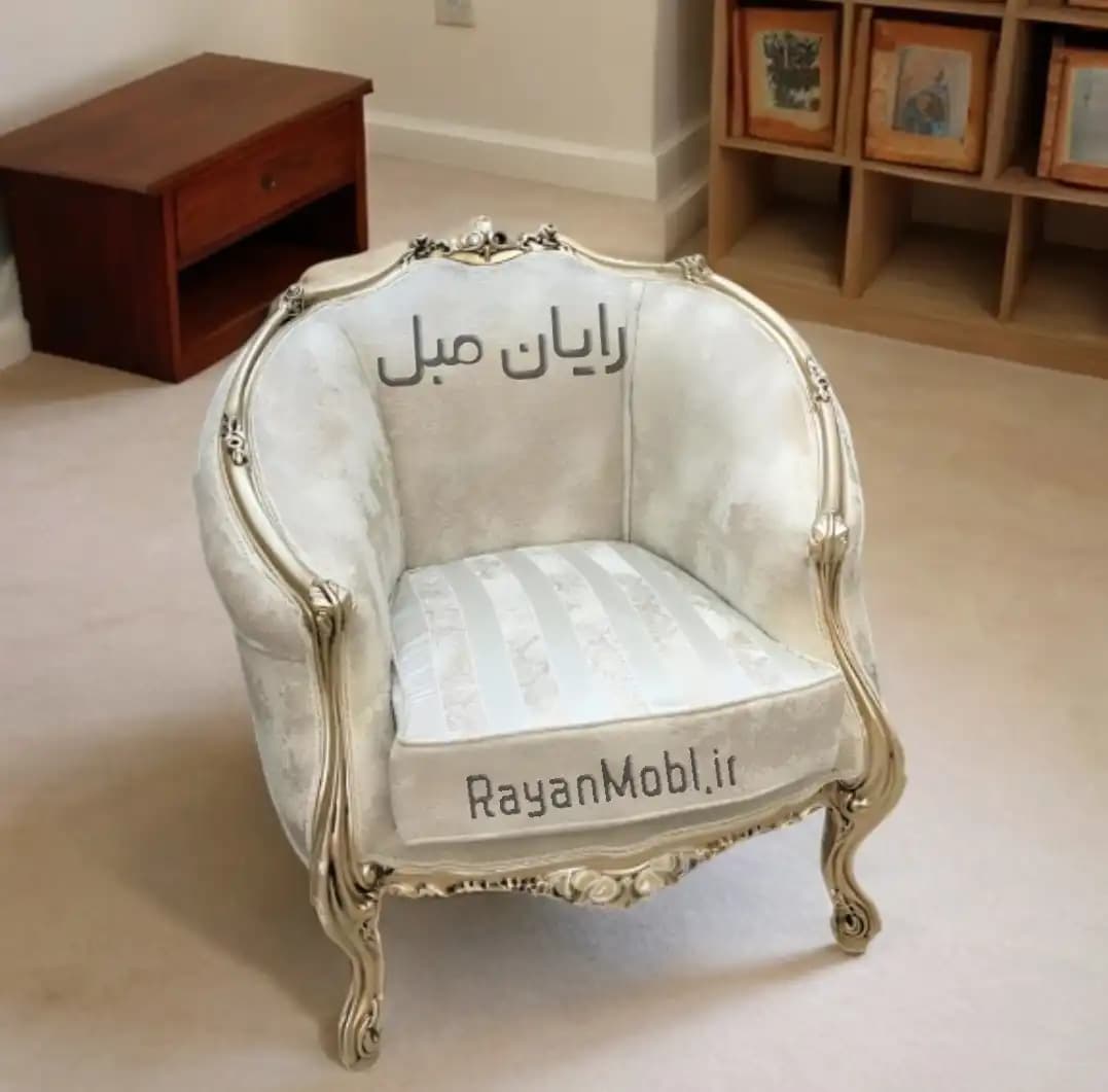 مبل کلاسیک لگنی مدل زمرد 9 نفره