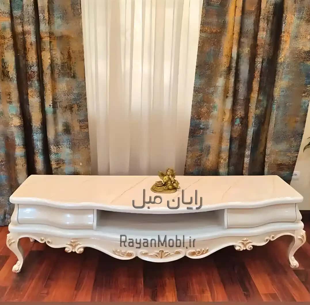 میز تی وی چوبی فرحان